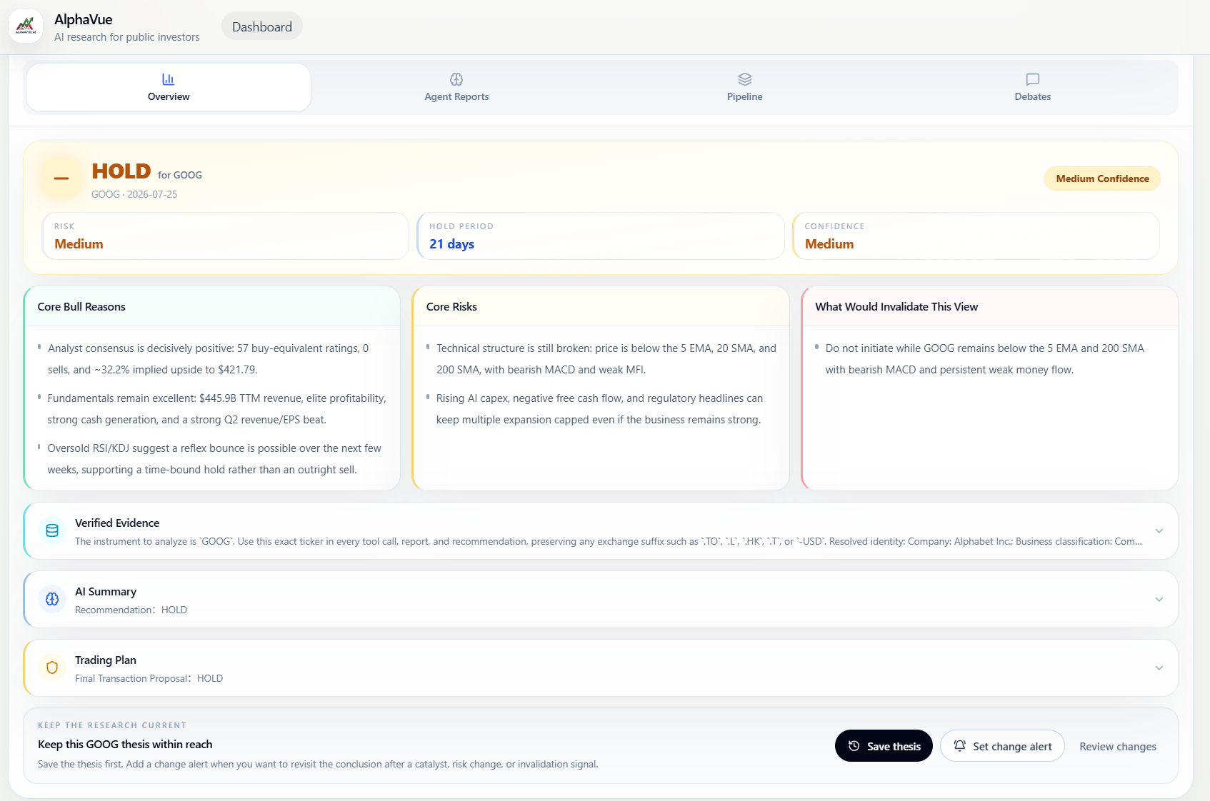 AlphaVue screenshot