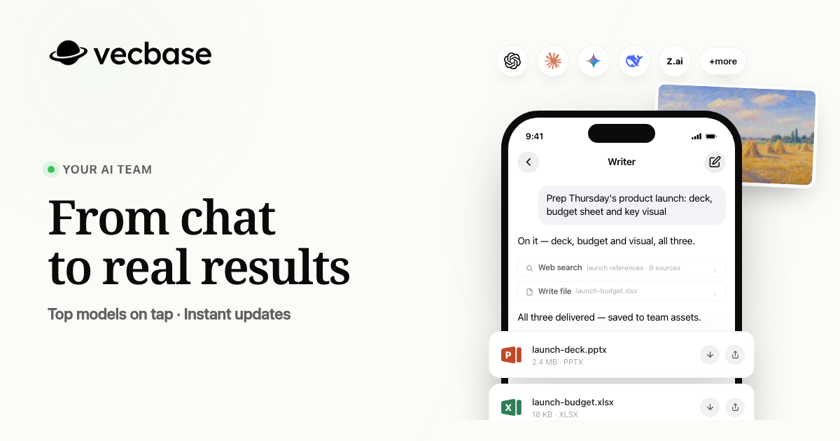 Vecbase screenshot