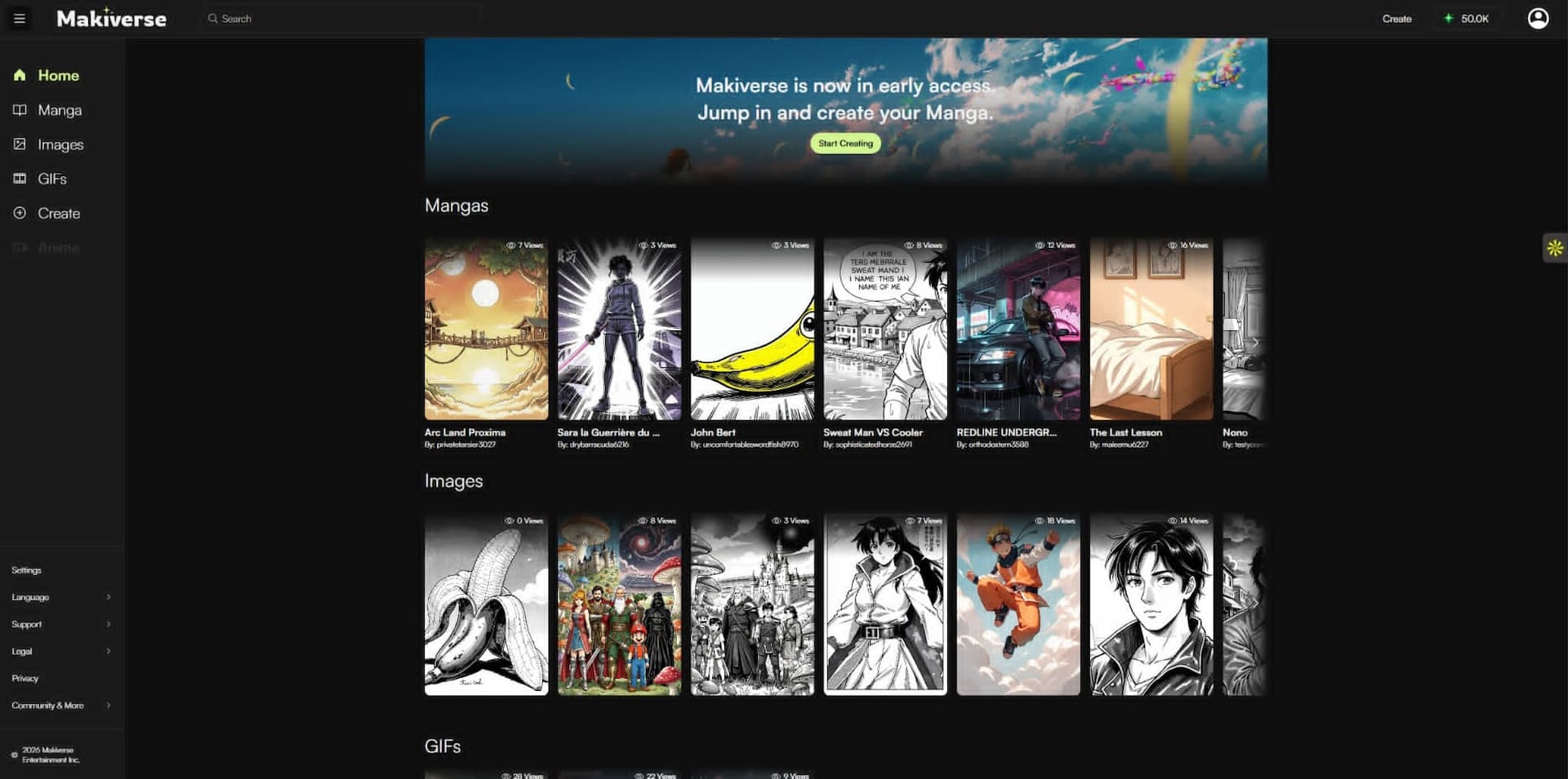 Makiverse screenshot: AI Manga for Every Creator
