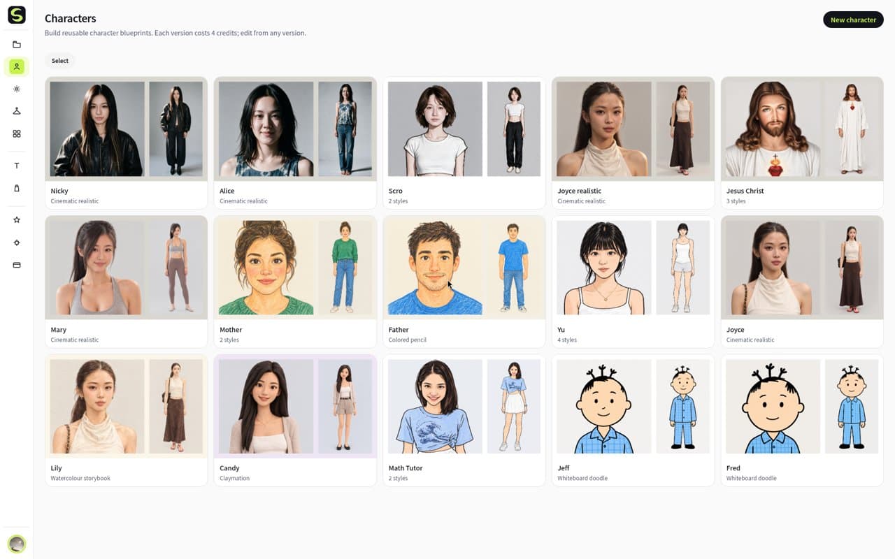 Scro screenshot: Approve the storyboard first — then render Reels, decks & UGC