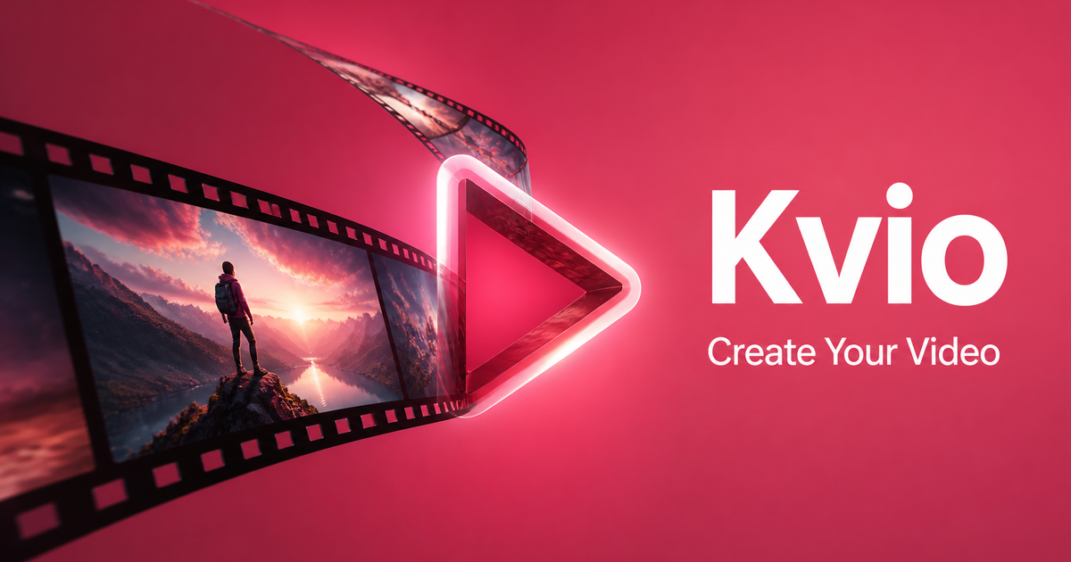 Kvio AI screenshot: Create AI videos and images with leading generative models in one studio