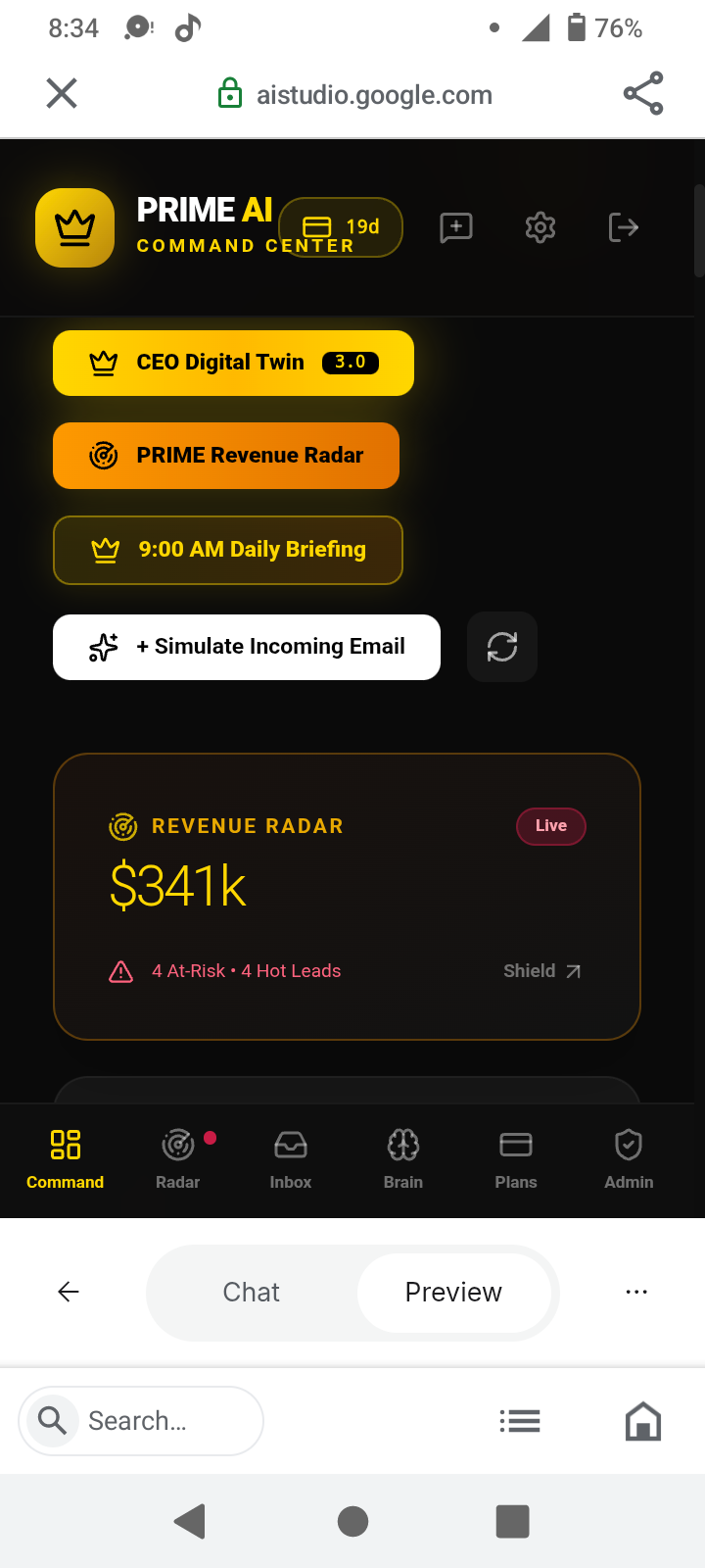 Prime AI screenshot: Your 24/7 AI Chief of Operations for Solo Founders