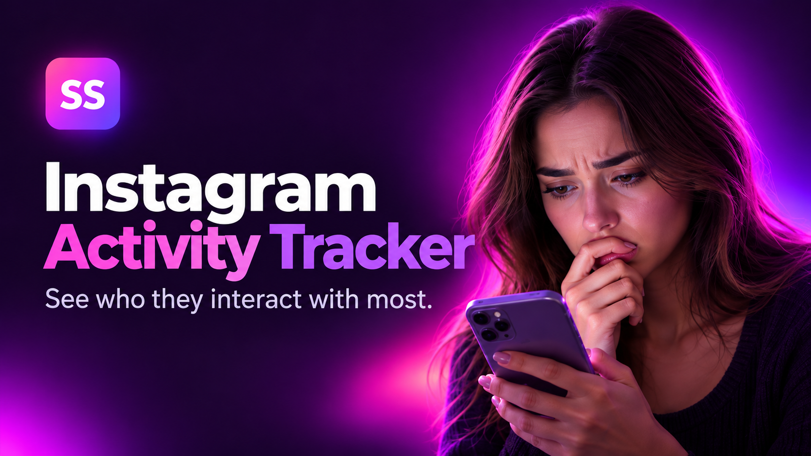 SocialSleuth screenshot: Track public Instagram activity with weekly reports and AI insights.